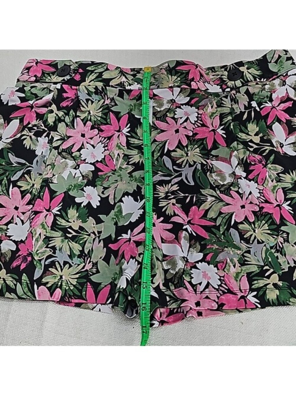 Robert Louis Womens XL Tropical Floral Shorts High Rise Hawaiian Resort Vacation - Picture 2 of 4